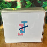 Interlocking JJ Notecards