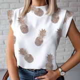 Elegant Lips Print blouse